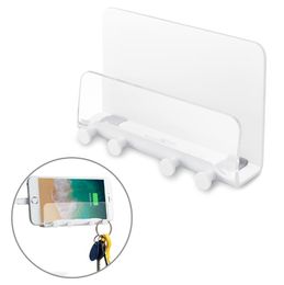 Mobile Phone Holder Stand For Wall Mount Holder Adhesive Stand Portable Phone Wall Charger Hook Holder Hanging