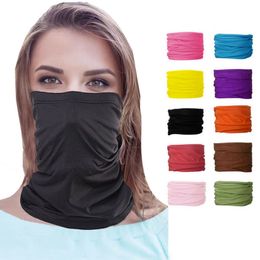 25 Colours Fashion Bandana Face Mask Outdoor Sports Headband Turban Wristband Headscarf Neck Gaiter Magic Scarves Cycling Bandanas CYZ2546