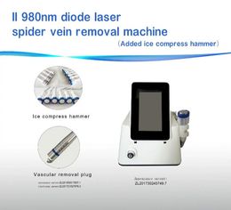 RF Equipmen 4 in 1 980nm Diode Laser Blood Vessels Removal / Nail Fungus / Body Physical Therapy Machine for Sale