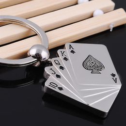 Epacket DHL Metal creative playing card keychain custom advertising LOGO Personalised gift DAKR036 mix order key chain Keychain