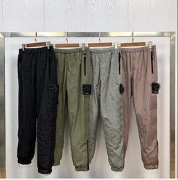 2020 Top nylon mens pants brand travel retro sweat pants details metal nylon mesh breath loose feet ykk zipper shrink trousers for241O