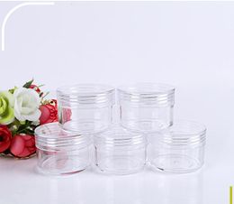 15ML Plastic Cosmetic Container Jar With Screwed Lid 15Gram Mini Empty Pot For Eyeshadow Nails Powder Beads Jewellery Cream Wax Bottle SN3164