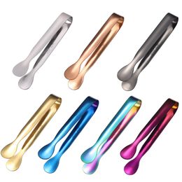 sugar high UK - High quality Stainless steel cube sugar ice tong Ice Bucket tongs Tea Party Coffee Bar Serving Home Hotel kitchen tools gold drop ship
