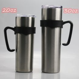 FedEx Plastic Tumbler Handle Black 20oz 30oz Straight Tumblers Handle Cup Accessories for Mug Free Shipping