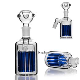 Blue Arm Tree Lacunaris Inline Percolator Ash Catcher For Glass bongs Smoking Accessories Water Pipes Bubbler Stereo Percolator 18MM Joint