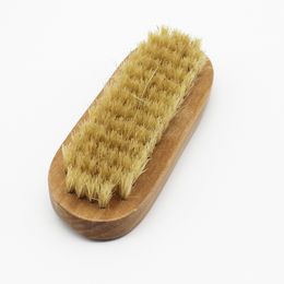 Natural environmental protection material grass wood nail brush practical bevel bristle brush family standing foot brush