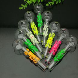 Europe and America sell Colourful luminous glass pipe Hot selling in Europe and Americaglass pipe bubbler smoking pipe water Glass bong