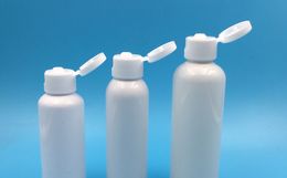 50 pcs 10 20 50 60 100 ml White Plastic Hole Flap Cap Bottles Perfume Water Pack Cosmetic Container