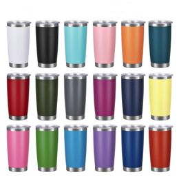 Cups Wine Beer Travel Egg Cups Stainless Steel Tumblers Straight Bottle 20oz Double Wall Vacuum Sports Mugs Beer Thermos Flask LSK388