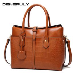 Luxury Handbags Women Bags Designer High Quality Leather Tote Bag High Capacity Crossbody Bags Women Black Leather Shoulder Bag