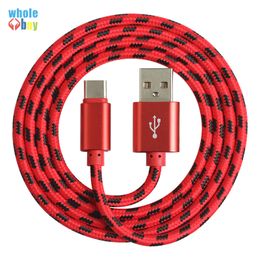 2m Lattice Braided Charging data Cable Type-c/Micro Fast chargering for samsung