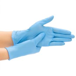 100Pcs HOCOSY Nitrile Gloves,Disposable Gloves,100 Pcs Powder Free, Latex Free Disposable Exam Gloves