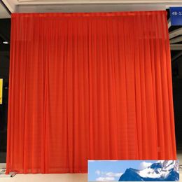 Background Drape Wall Valane Backcloth For Festival Celebration Wedding Stage Performance Backdrop Practical Silk Cloth Curtain 70by2 KK