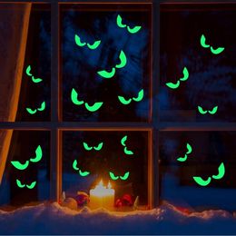 Luminous Sticker Proboths Creative Removable Fluorescent Sticker Glow in Dark Decal for Halloween Home Wall Window Decoration Peeping Eyes
