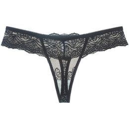 Sexy g-strings floral lace see through panties g-string low waist bikini briefs women underwear thongs T back woman clothes will and sandy fashion