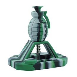 Grenade nectar kit collector hand pipe smoking pipes hookahs silicone bong tobacco kits with 14mm Titanium Tip Multi Colour