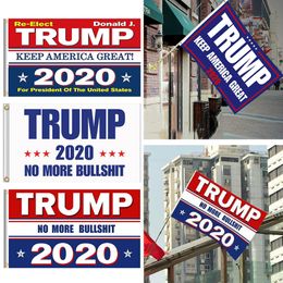 Donald Trump 2020 Flag 90*150cm Keep America Great Banners President USA Digital Print Slogan Flag Sea Shipping DDA203