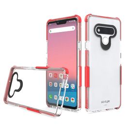 Cases Double Colour for LG Stylo6 Stylo7 K33 MOTO G Stylus Transparent TPU back cover oppbags