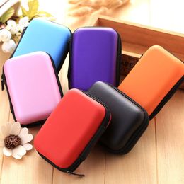 Portable Travel EVA Earphone Storage Carrying Boxes Earbud Case Cover For Cable Key Coin Zipper Bag