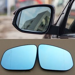 For Toyota RAV4 Car Rearview Mirror Wide Angle Hyperbola Blue Mirror Arrow LED Turning Signal Lights