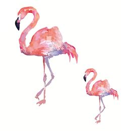 Flamingo Heat Transfers Iron On Patches For Jeans T-shirt DIY Craft Stickers Applications For Clothes Decorative Appliques 47068