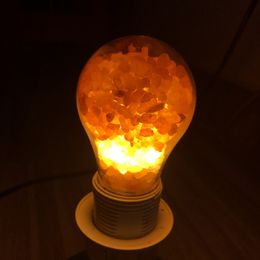 Factory direct Himalayan salt lamp crystal salt bulb rose salt bulb creative bedroom bedside night light