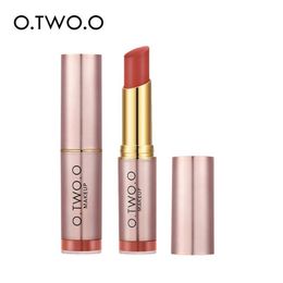 O.TWO.O Matte Nude 12 Colors Makeup Lipstick Sexy Red Velvet Ruby Rose Lip Stick Long Lasting Nutritious Lip Tint