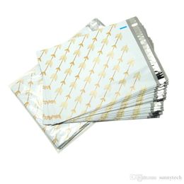 Golden Arrow pattern Plastic Post Mail Bags Poly Mailer Self Sealing Mailer Packaging Envelope Courier express bag wholesale LX1312