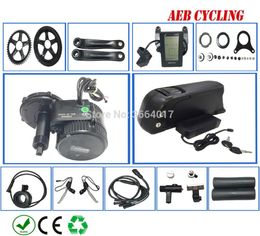 Bafang mid drive motor kits BBS01B 36V 250W crank with 12.5Ah high power Lithium ion Atlas USB down tube battery