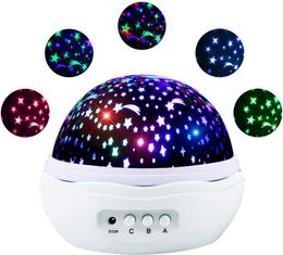 360° Rotation Star Moon Projector with Projection Mode and Night Light Mode, 9 Colour LED Night Light 2020 Newest