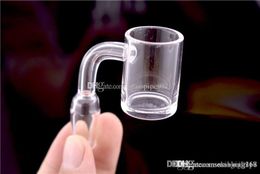 Quartz Nail 4mm Thick Quartz Banger Dab Nail Tool Bong Bowl 10mm 14mm 18mm Female Male quartz Bucket Bowl For Glass Water Bong Dhl free