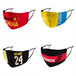 ice silk basketball face masks protective mask ultravioletproof dustproof riding cycling sports letter printing mouth masks unisex outdoor