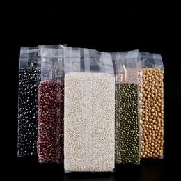 100pcs Vacuum transparent bag rice tea grain food packaging bags kitchen supplies