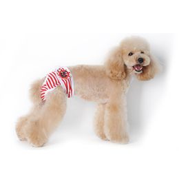 Cartoon Pet Diaper Cotton Washable Reusable Dog Diaper Adjustable Physical Pants Sanitary Menstruation Underwear pet dog accessories
