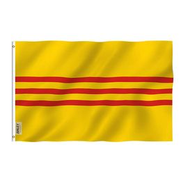 South Vietnam Flag 150x90cm Polyester Printing Sports Team School Club Indoor Outdoor Shipping Free Shipping