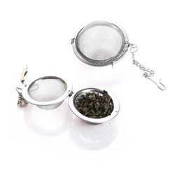 304 Stainless Steel Tea Infuser Sphere Locking Spice Tea Ball Strainer Mesh Infuser Teas Filter Strainers Kitchen Tools Infusers Sphere