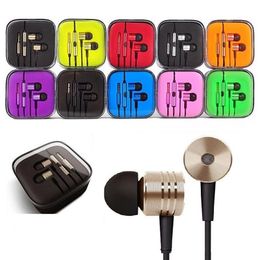 Piston Earphone 3.5Mm Jack Earphones Headset In-Ear Electroplating Headphones Stereo Earbuds for smart phone