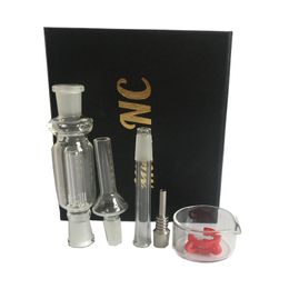 Nectar Collector 10mm kit happywater glass tubes with matel nail smoking pipes red box black box in stock