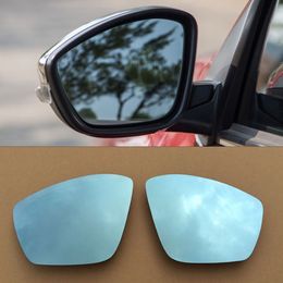For Citroen C3 Car Rearview Mirror Wide Angle Hyperbola Blue Mirror Arrow LED Turning Signal Lights