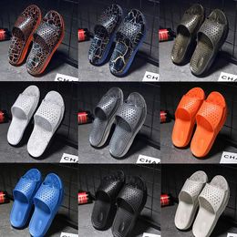 Men's shoes sandals and slippers breathable massage bottom hole shoes casual wild wear non-slip personalized beach slippers big size 12