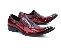 New Black Red Men Dress Shoes Handmade Loafers with Dragon Embroidery Style Fashion Party and Banquet Men's Flat Shoes Plus Size 47