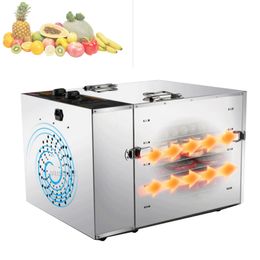 meat dryer machine UK - 10 Trays large Food Dehydrator Pet Snacks Dehydration Dryer Fruit Vegetable Herb Meat Drying Machine Stainless Steel 220v