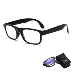 Foldable Unisex Reading Glasses Presbyopic Eyeglasses Full Frame +1.0 To +4.0