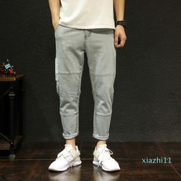 Fashion-New Products Hot Sales Japanese-style Elasticity Loose-Fit Skinny Capri Pants Fashion Large Size Harem 9 Points Jeans Fashion 18