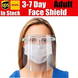 In stock, maschera facciale integrale di sicurezza anti-spruzzi d'olio anti-UV protettiva per il viso in PET maschera facciale trasparente in vetro