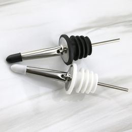 Barware Stainless steel Wine Pourers wine oil Bottle Pourer Spout Cork Stopper with Dust Cap home bar tools