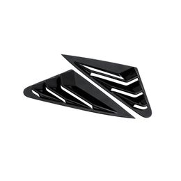 Carbon Fibre Rear Window Triangle Panel Decoration Cover Shutters Stickers For Audi A4 B8 2009-2016 Car Styling Accessories254s