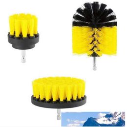 new Power Scrub Brush Drill Cleaning Brush 3 pcs/lot For Bathroom Shower Tile Grout Cordless Power Scrubber Drill Attachment Brush