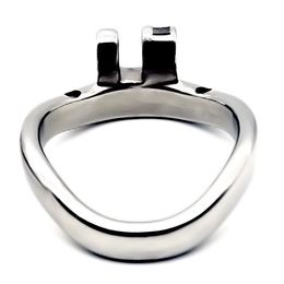 Stainless Steel Arc Ring Oval Chastity Bird Cage Men's Adult Supplies Chastity Lock Accessories SM Fun