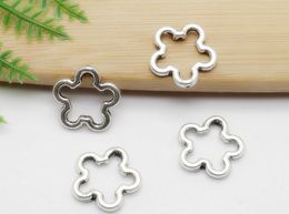 200cs Tibetan Silver big hole flower Loose Beads Spacer Beads For Jewellery Making Craft Findings 16mm